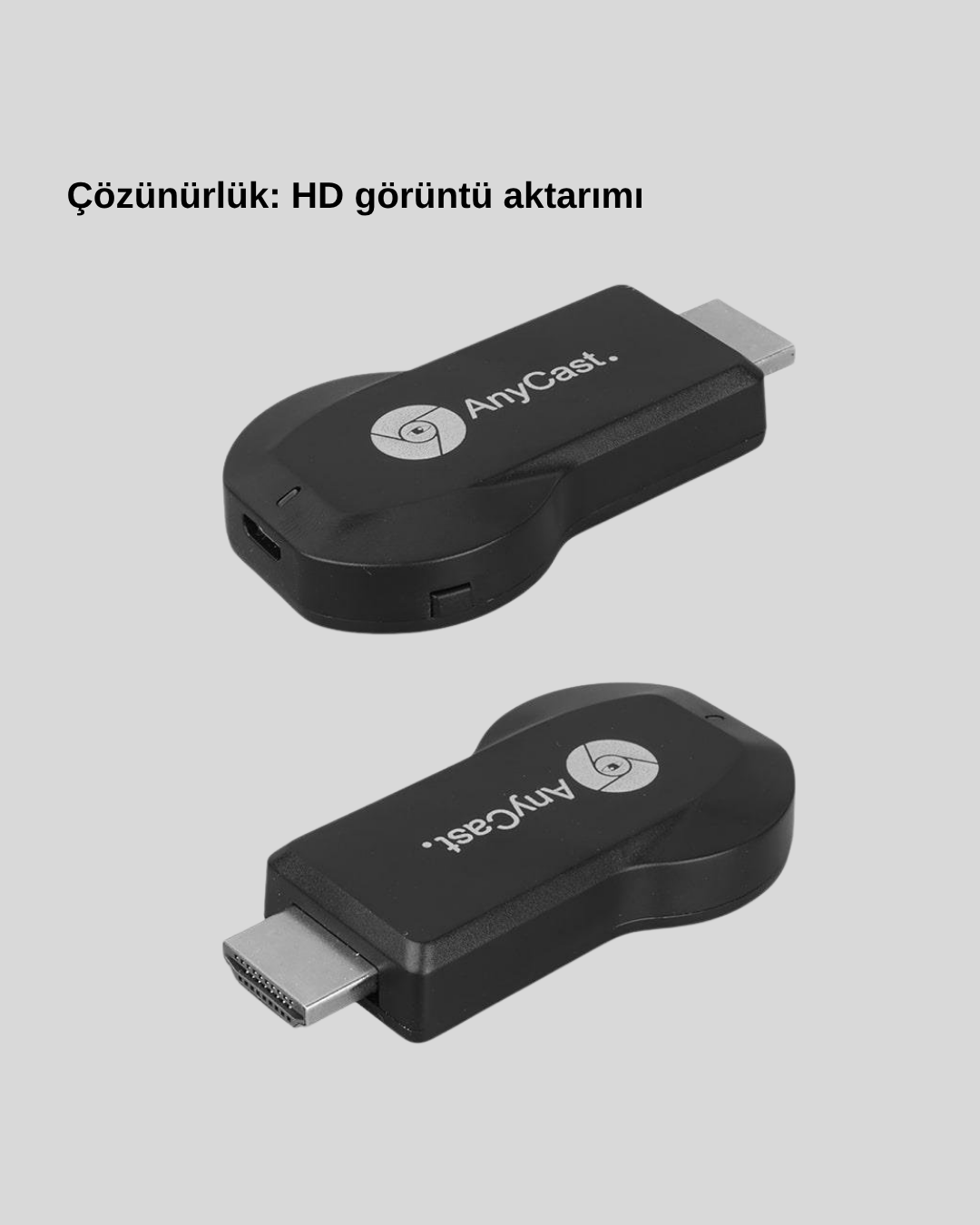 Akıllı Telefon ve TV Arasında Kablosuz Ekran Yansıtma Cihazı