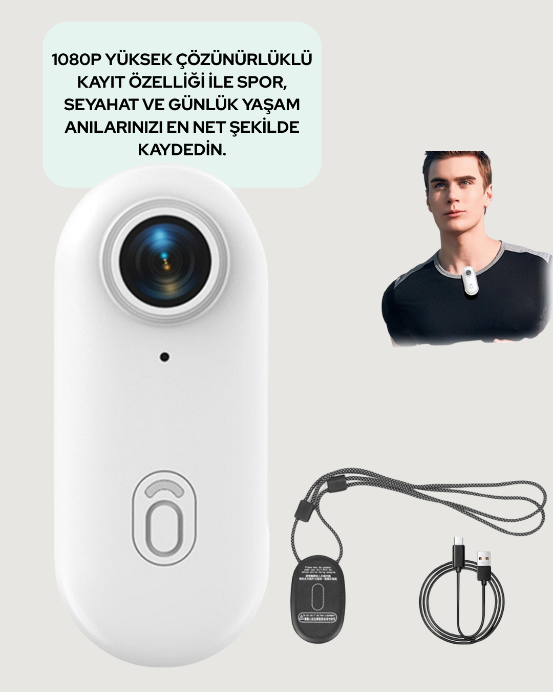 4K WiFi Spor Kamerası Su Geçirmez Mini Aksiyon Kamera