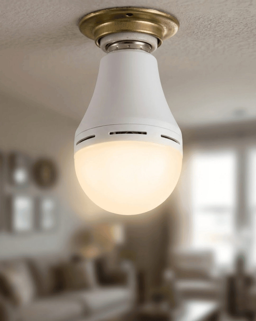 Şarjlı LED Ampul 35W 6500K Soğuk Beyaz E27 Duy Enerji Tasarruflu