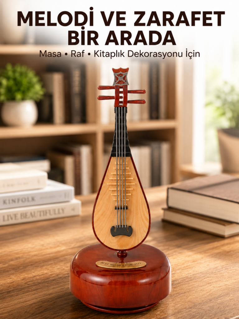 Ud Sembolü Müzik Kutusu Estetik Tasarım Melodi Destekli