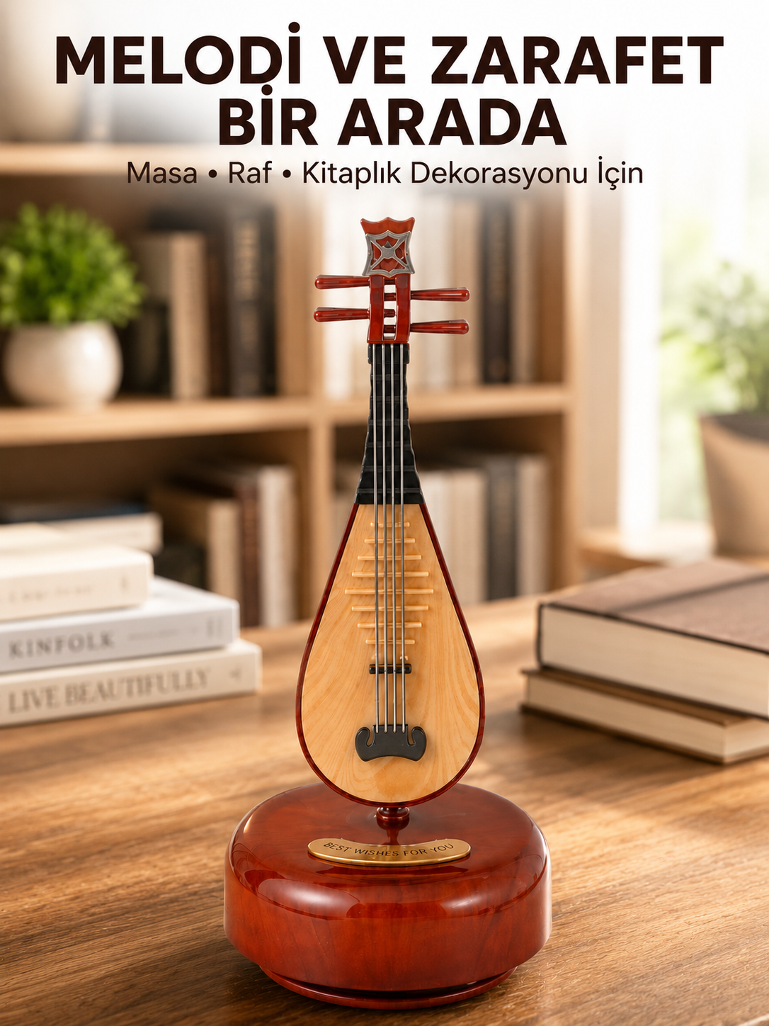 Ud Sembolü Müzik Kutusu Estetik Tasarım Melodi Destekli