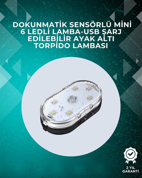 Araç İçi Dekorasyon İçin Manyetik ve Yapışkanlı LED Ambiyans Lambası