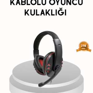 Profesyonel Gaming Kulaklık – Mikrofonlu, Yumuşak Pedli, Stereo Ses Kalitesi, Tere Dayanıklı