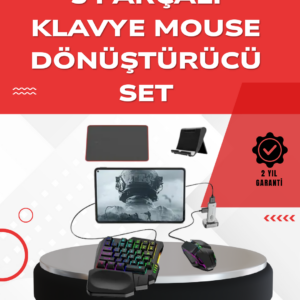 Android Uyumlu Oyun Klavye Mouse Seti | Taşınabilir & Dayanıklı