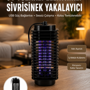 Kimyasal İçermeyen UV Işıklı Böcek ve Sivrisinek Kapanı – Güvenli Kullanım Yeni Nesil