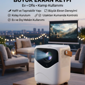 Projeksiyon Cihazı Film Dizi Oyun Wifi Destekli