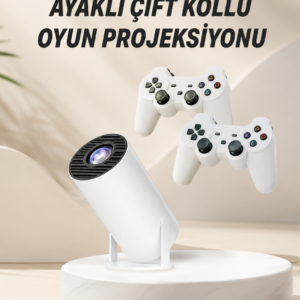 Taşınabilir Android Projeksiyon Ayaklı Çift Kollu 4K Çözünürlüklü Sinema Projeksiyonu