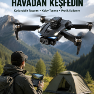 Canlı Görüntü Aktarımlı Çift Kameralı Uzaktan Kumandalı Drone