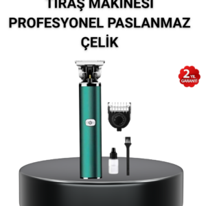 180 Dakika Kullanım Süreli Şarjlı Tıraş Makinesi – Hızlı Şarj, USB Girişli, Yüksek Kapasiteli