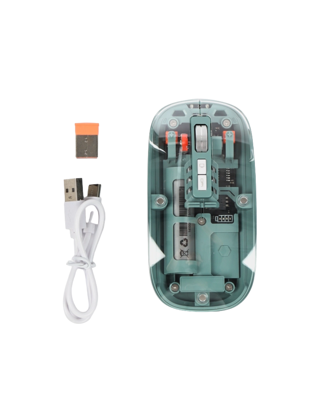 Pilli Kablosuz Mouse Bluetooth ve USB Uyumlu Sessiz Tıklama Yeni Nesil