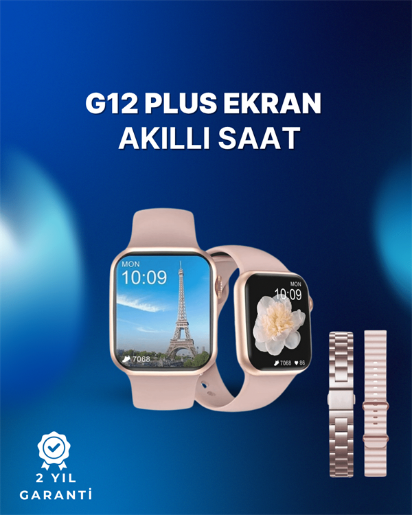 GPS Destekli Akıllı Saat – Nabız, Uyku ve Adım Takibi, Sesli Görüşme, Suya Dayanıklı Tasarım