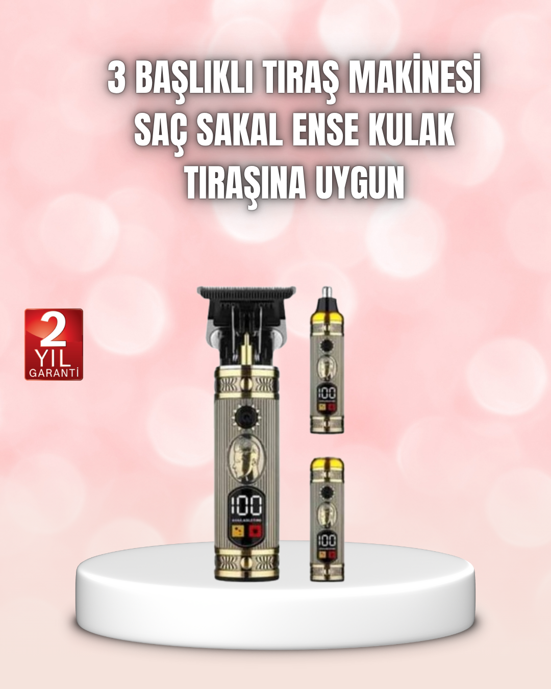 8 Taraklı Saç Kesme ve Sakal Şekillendirme Makinesi