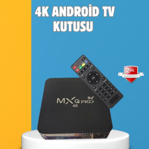 Android TV Box 4K – 2GB RAM 16GB ROM, Kablosuz Wi-Fi Medya Oynatıcı