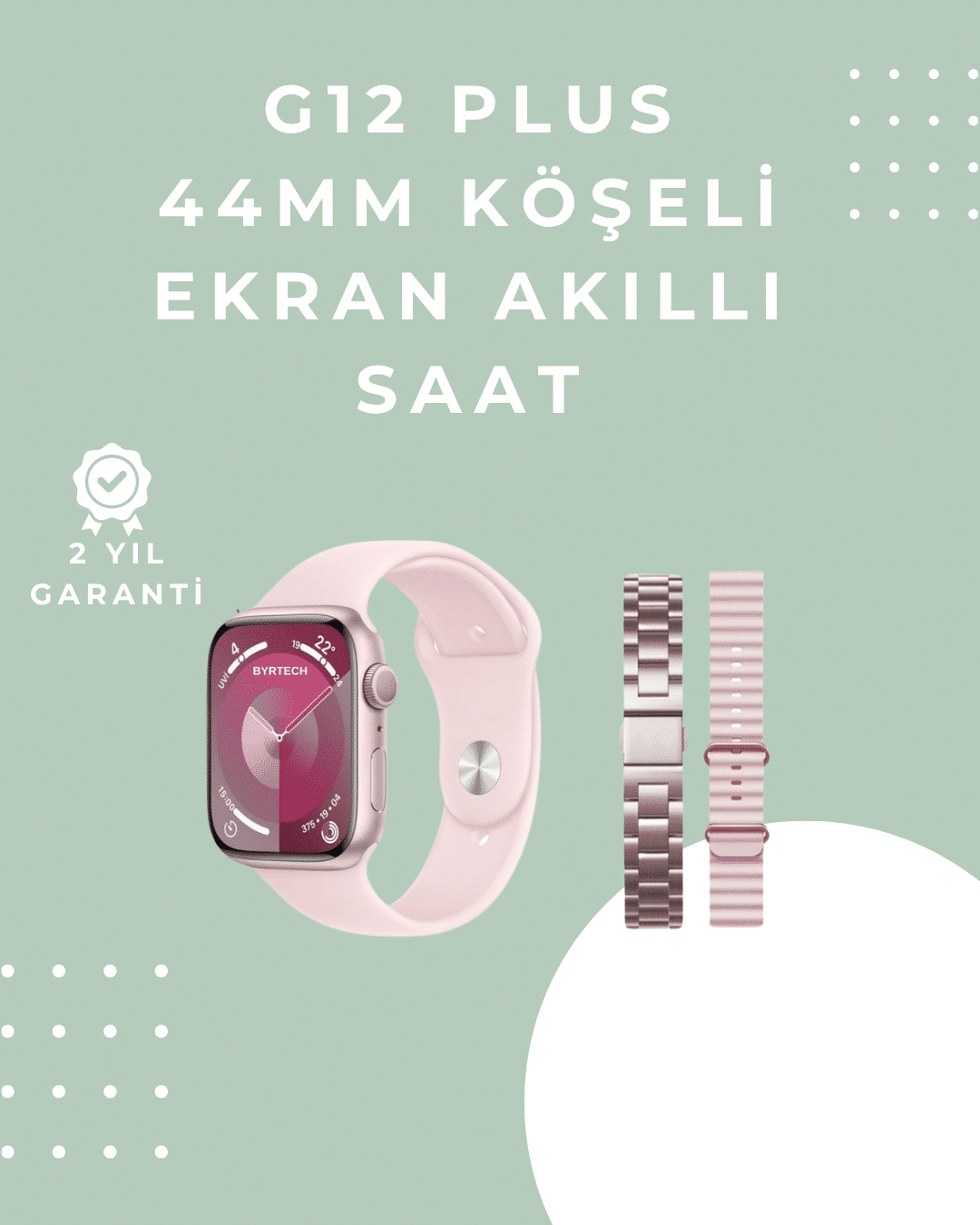Nabız ve Uyku Takipli Akıllı Saat – Adımsayar, GPS, Suya Dayanıklı, Sesli Görüşme Özellikli
