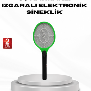 Yüksek Gerilimli Elektronik Sinek Raket – Sessiz, Kimyasız ve Güvenli Kullanım