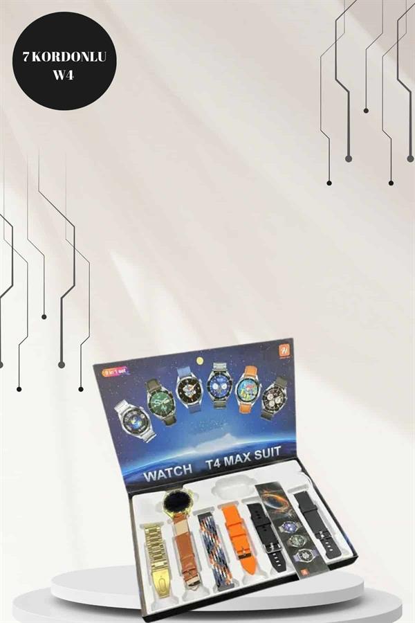 Powerbank Bluetooth Kulaklık Ve Akıllı Saat 7 Kordonlu Metal Kordon Plastik Kordon
