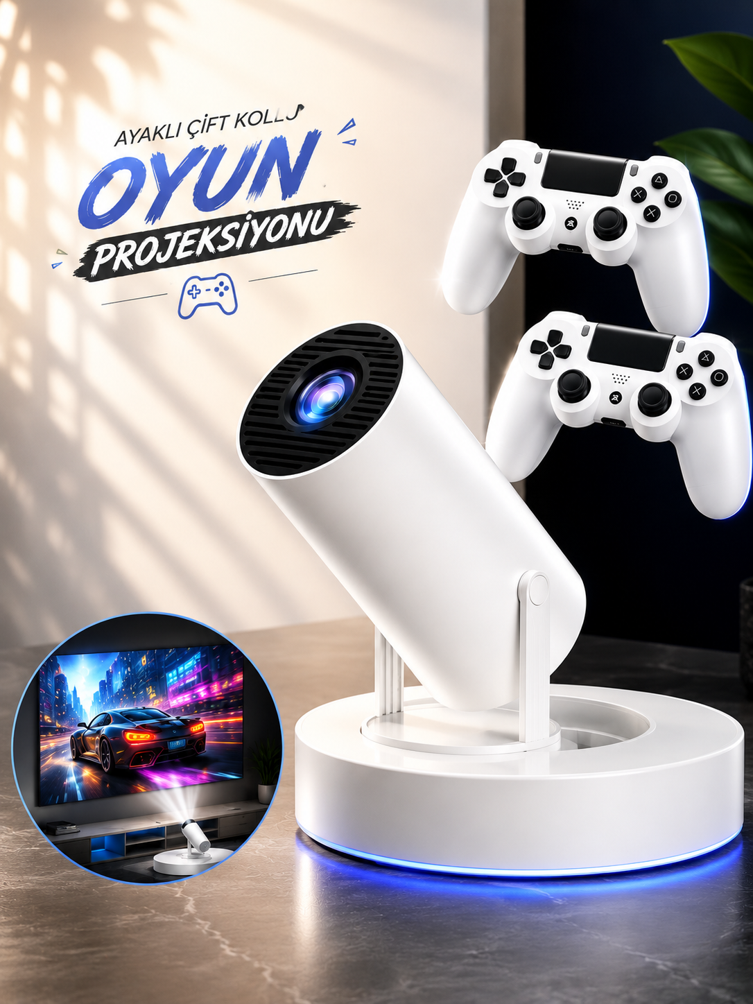 AYAKLI ÇİFT KOLLU OYUN PROJEKSİYONU