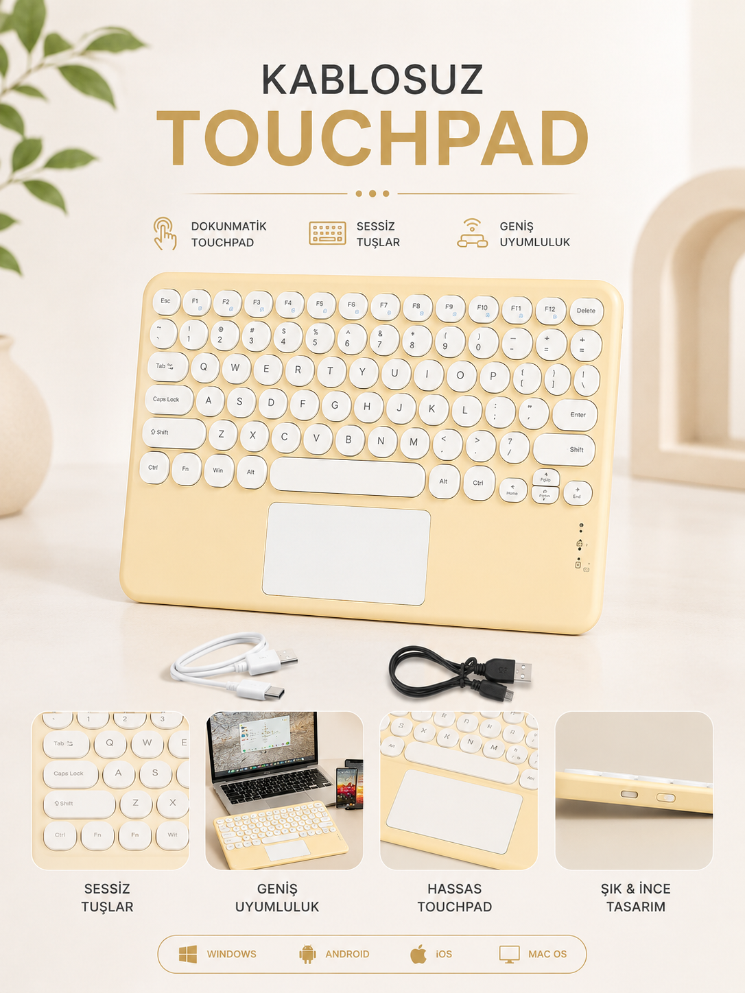 KABLOSUZ TOUCHPAD TÜM CİHAZLARLA UYUMLU