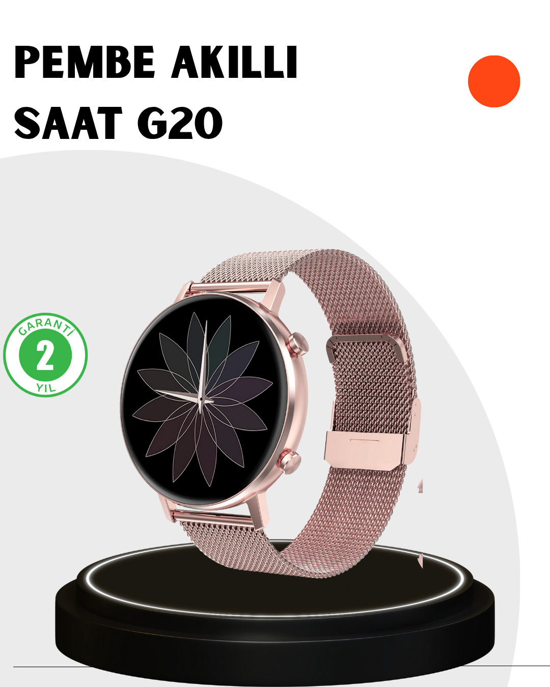 Akıllı Saat – Bluetooth Arama, Suya Dayanıklı, Renkli Ekran