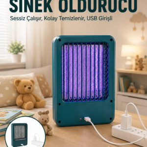 USB Sinek Öldürücü Cihaz Pratik Temizlik Özellikli, Sessiz