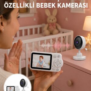 2.8 İnç Ekranlı Bebek Kamerası Gece Görüşlü ve Sesli İletişim Yeni Nesil