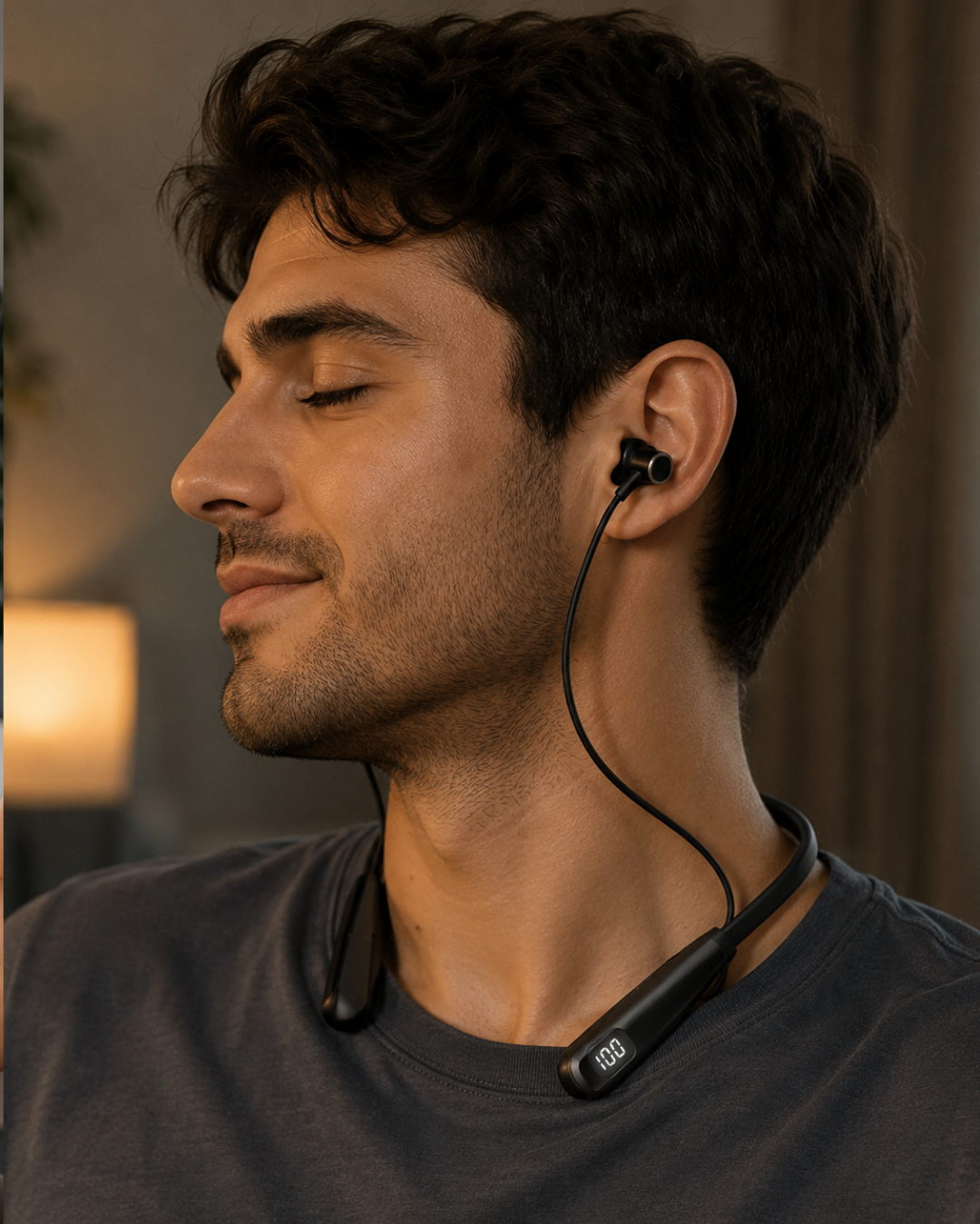 Bluetooth 5.3 Boyun Askılı Kulaklık Düşük Gecikmeli Manyetik Tasarım