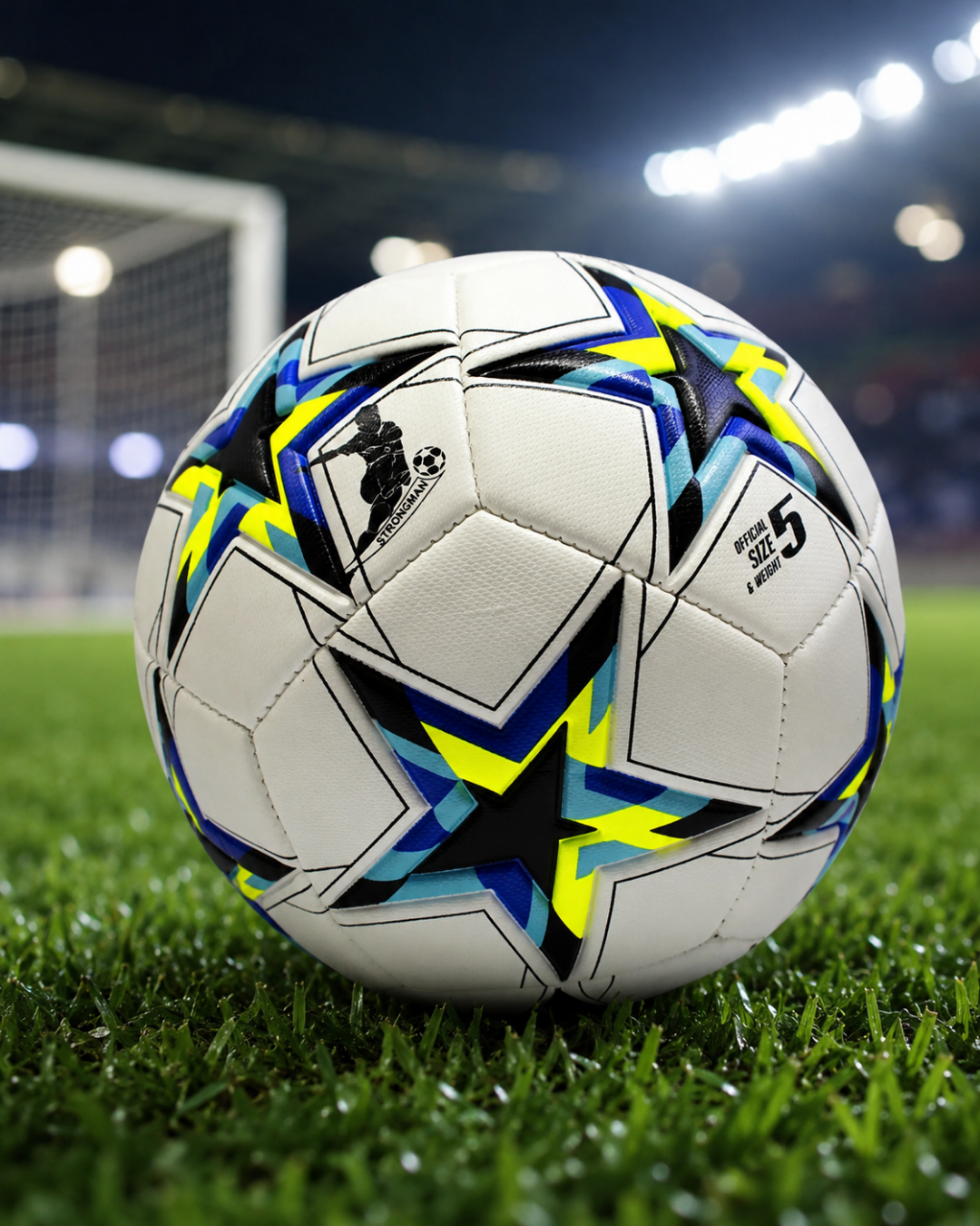 Profesyonel Dikişli Futbol Topu Dayanıklı Kaymaz Yüzeyli Antrenman Topu