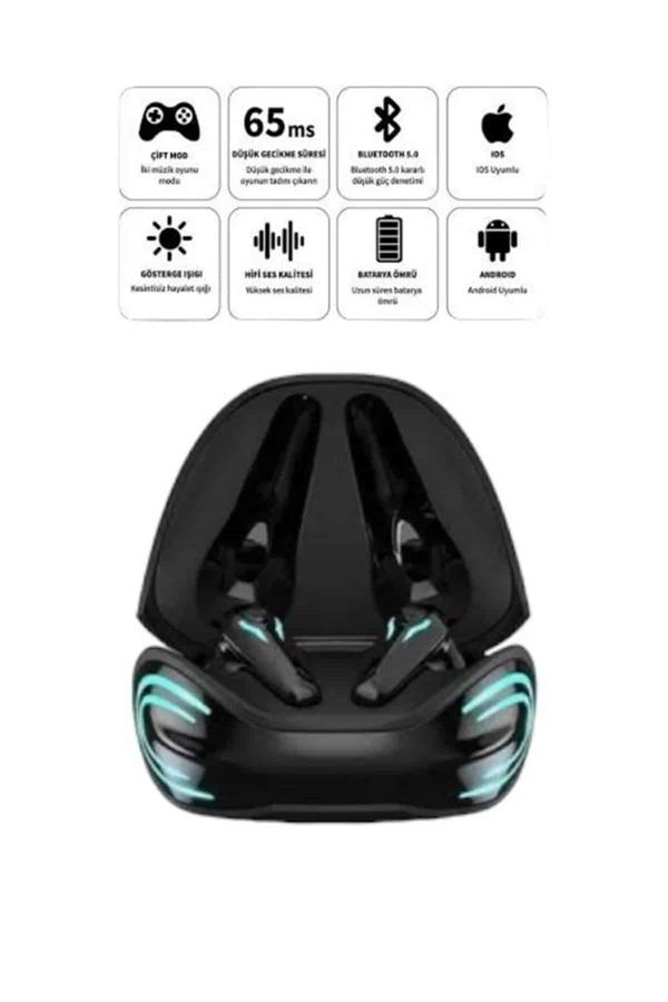 Android ve İOS Uyumlu Bluetooth Kulaklık Gaming Kulaklık Mini