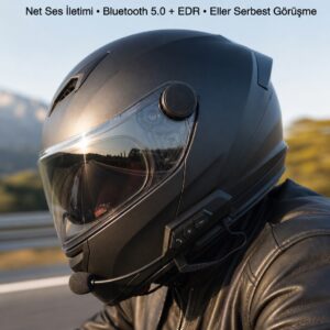 Yeni Nesil Dinleme Ve Konuşma Özellikli Intercom Kask Kulaklığı 5.0 Bluetooth