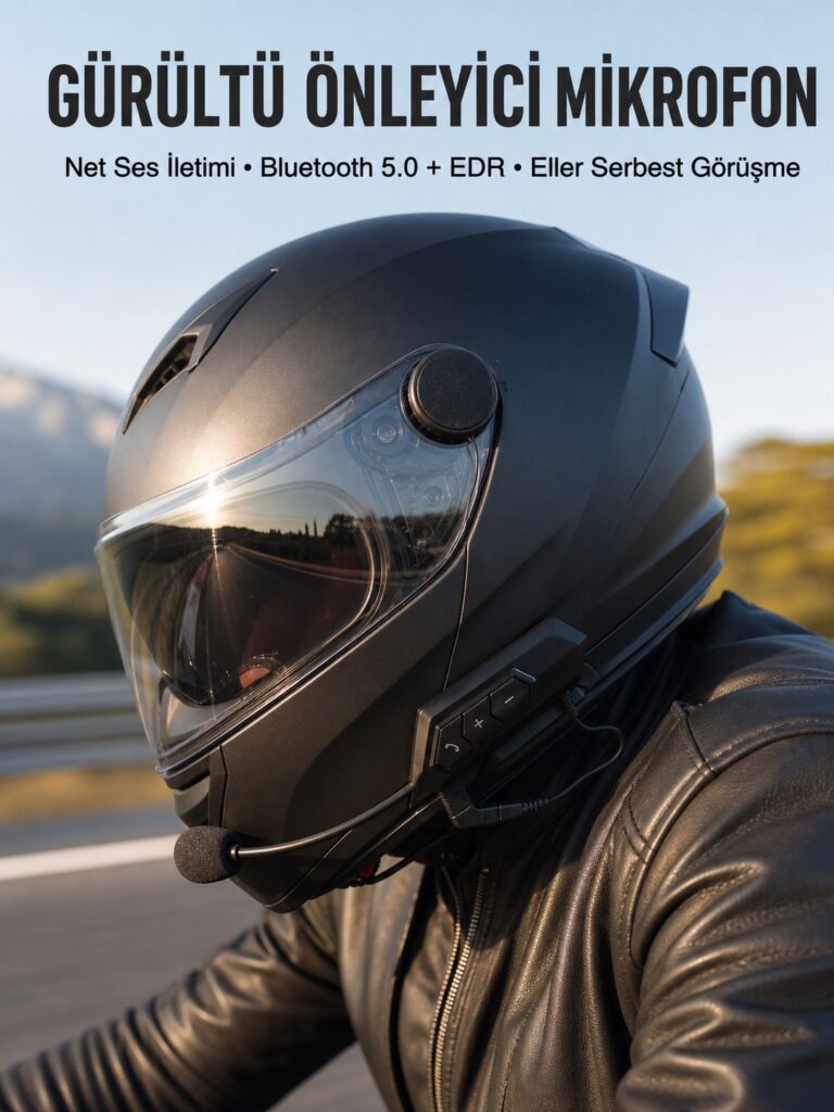 Yeni Nesil Dinleme Ve Konuşma Özellikli Intercom Kask Kulaklığı 5.0 Bluetooth