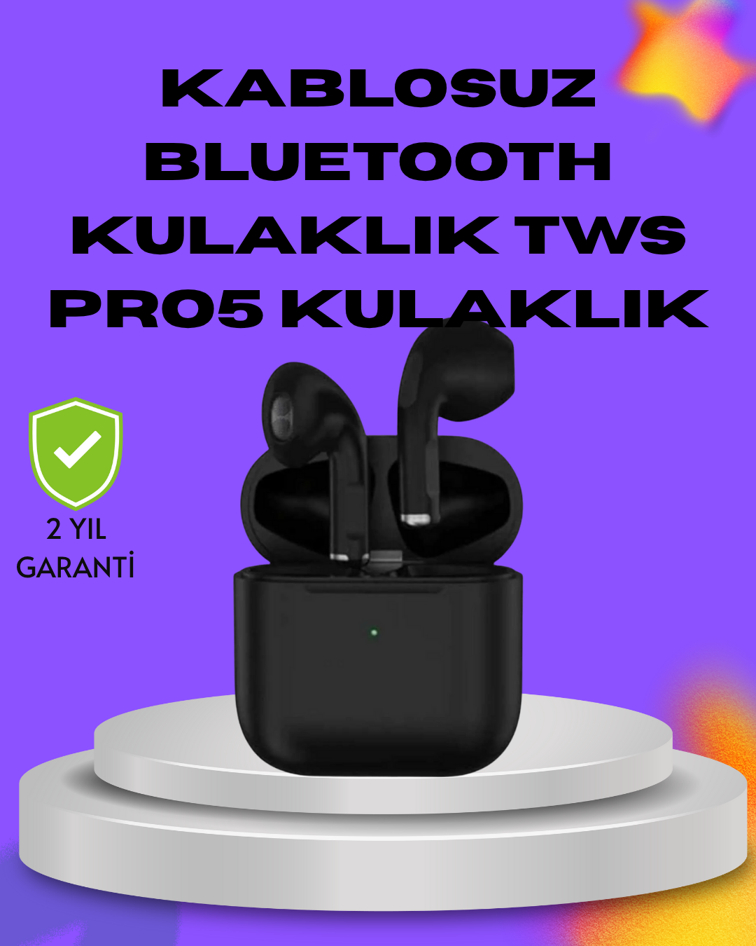 TWS Pro 5 – 3D HD Ses Kalitesi ve Gelişmiş Ses Yalıtımı