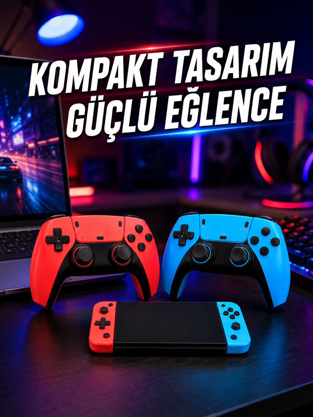 Kablosuz Retro Oyun Konsolu HDMI TV Bağlantılı Çift Gamepad Seti