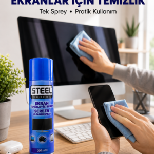 Günlük Kullanıma Uygun Çok Amaçlı Ekran Temizleme Spreyi