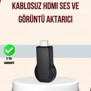 HDMI Kablosuz Ekran Alıcısı – iOS, Android, Mac, PC Uyumluluğu