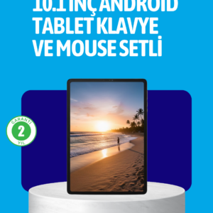 Android 15 Tablet Klavyeli Mouse’lu Profesyonel Set