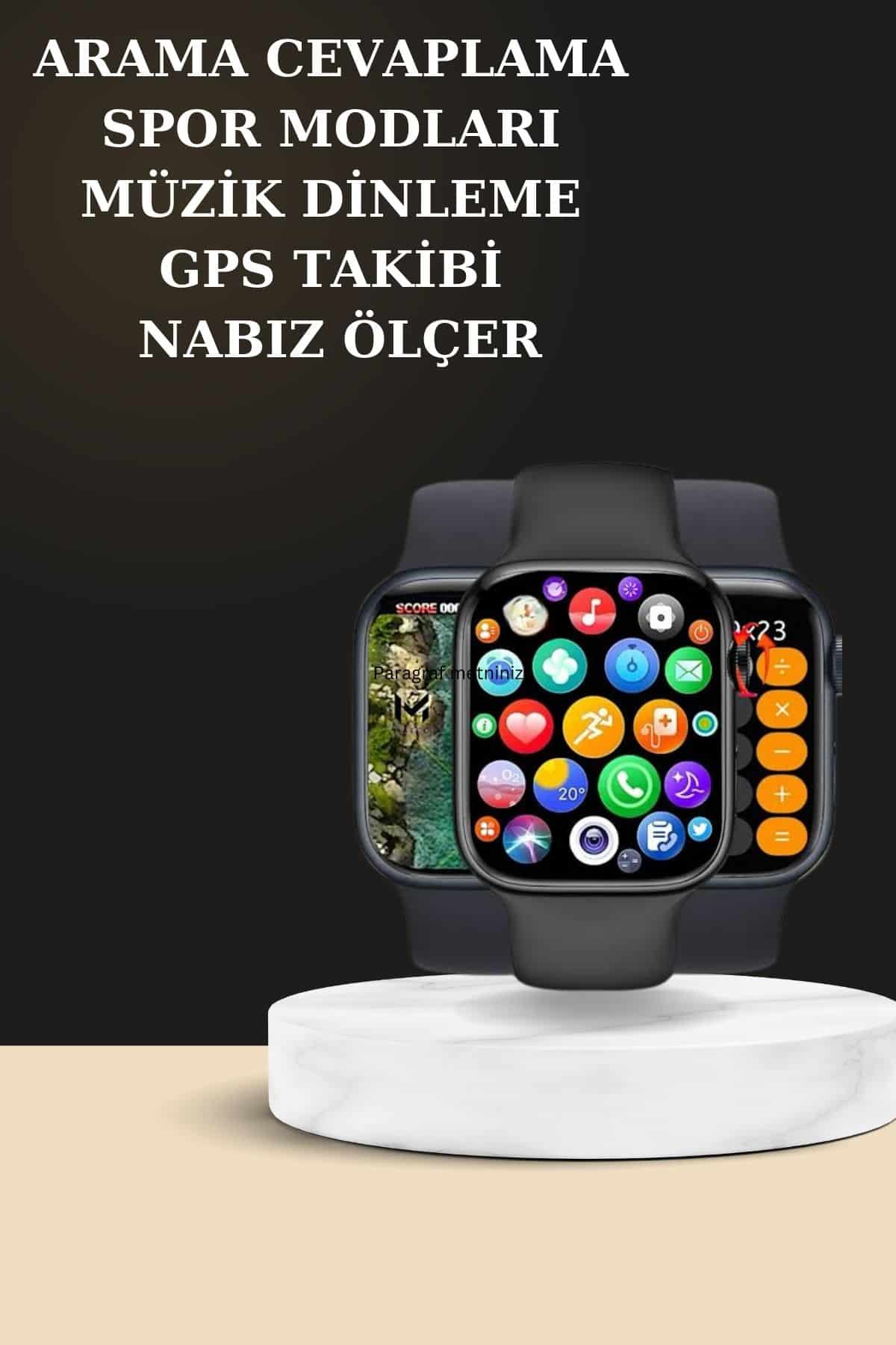 2025 Model Kablosuz Kulaklık ve Yeni Nesil Akıllı Saat Metal Kayış Plastik Kayış