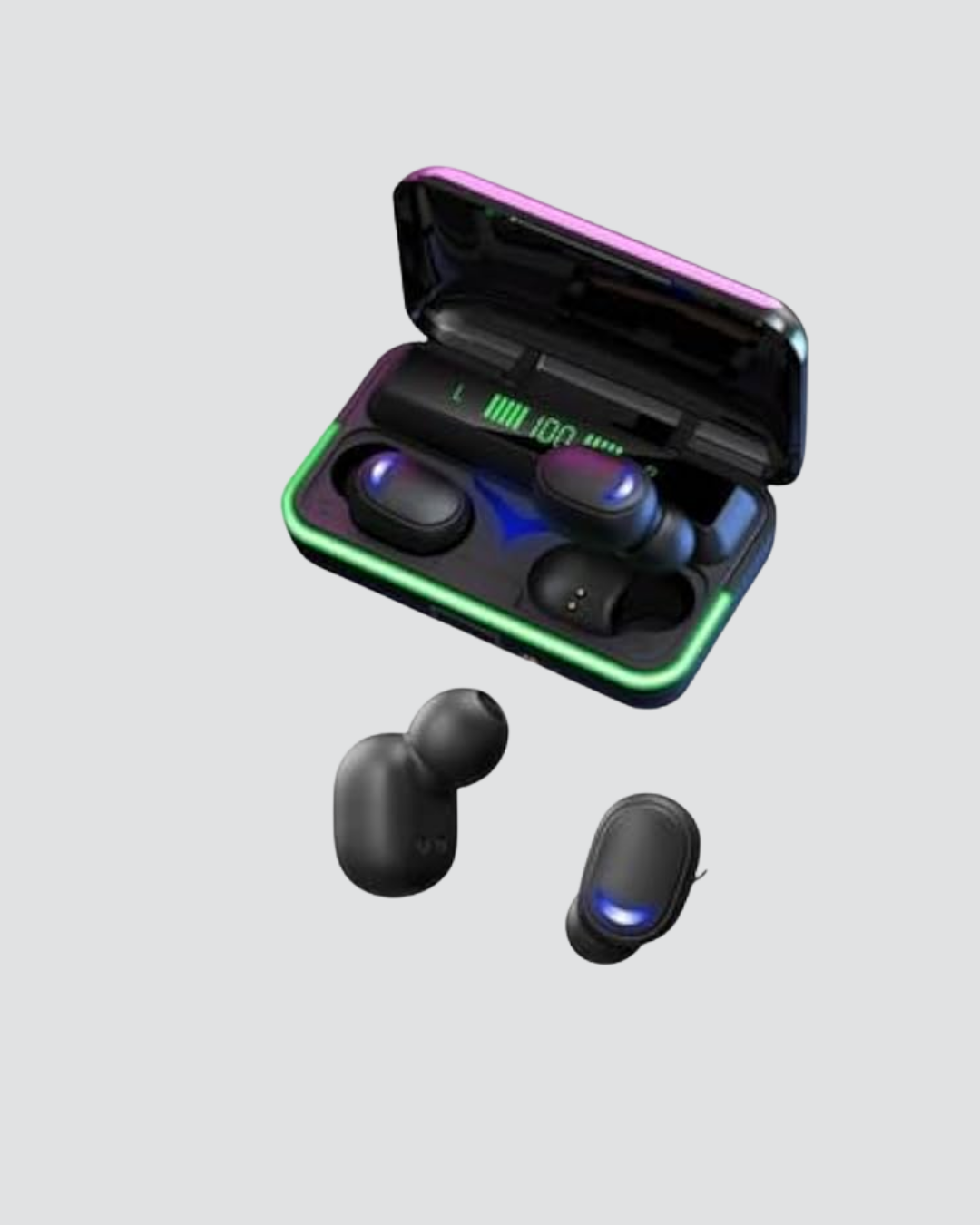 Bluetooth 5.1 Oyuncu Kulaklığı LED Ekranlı Powerbank Kulaklık