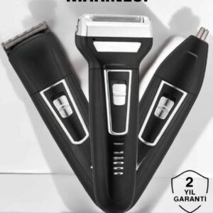 3 Başlıklı Profesyonel Tıraş Makinesi
