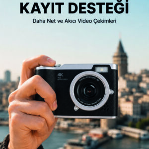 48 MP Dijital Kamera 4K Video Çekim Özellikli Kompakt Tasarım