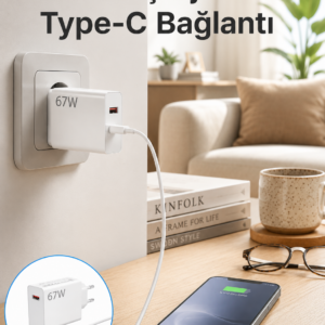 67 Watt Hızlı Şarj Aleti Poco F2 F3 F4 Uyumlu Yeni Nesil