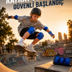 Mavi Çocuk Koruyucu Dizlik Dirseklik ve El Bilek Koruyucu Seti 2 Adet