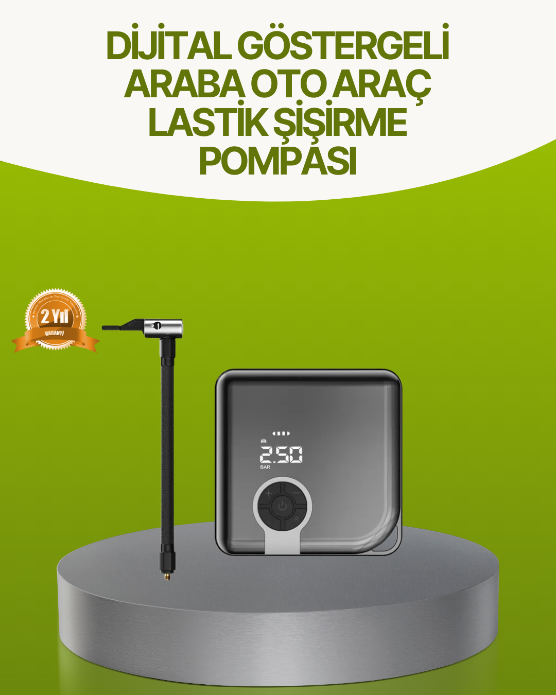 Dijital Ekranlı Taşınabilir Akıllı Diyafram Tip Kompresör