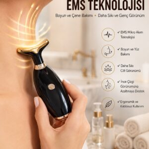 Yüz Ve Boyun Kırşıklık Giderici Ems Güzellik Cihazı Gıdık,Sarkma,Kırışıklık Yüz Masaj Aleti