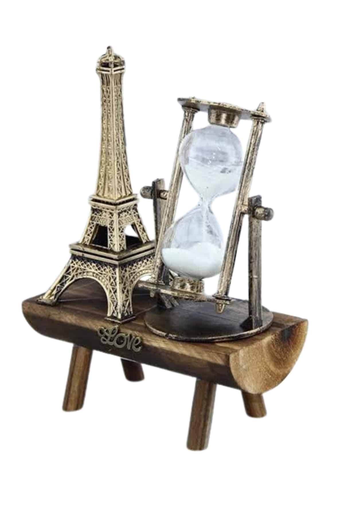 Paris Eyfel Kulesi Hediyelik Eyfel Retro Kum Saati Dekoratif Eşya Yeni Nesil