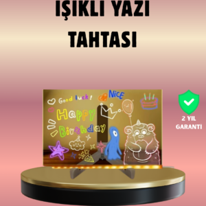 USB Bağlantılı LED Akrilik Çizim ve Not Tahtası