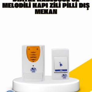 Kablosuz Kapı Zili Kolay Kurulumlu Modern Kullanım