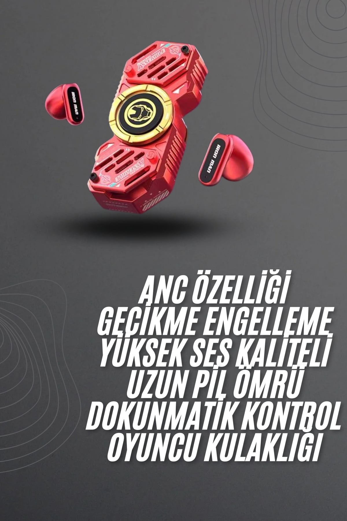 Çocuklara Özel Stres Çarklı Kablosuz Bluetooth Kulaklık ANC Özellikli