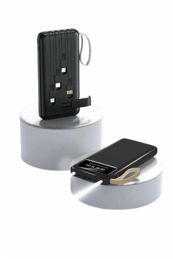 Hızlı Şarj Özellikli 20.000 Mah Dijital Göstergeli USB Girişli Android ve İOS Uyumlu Powerbank