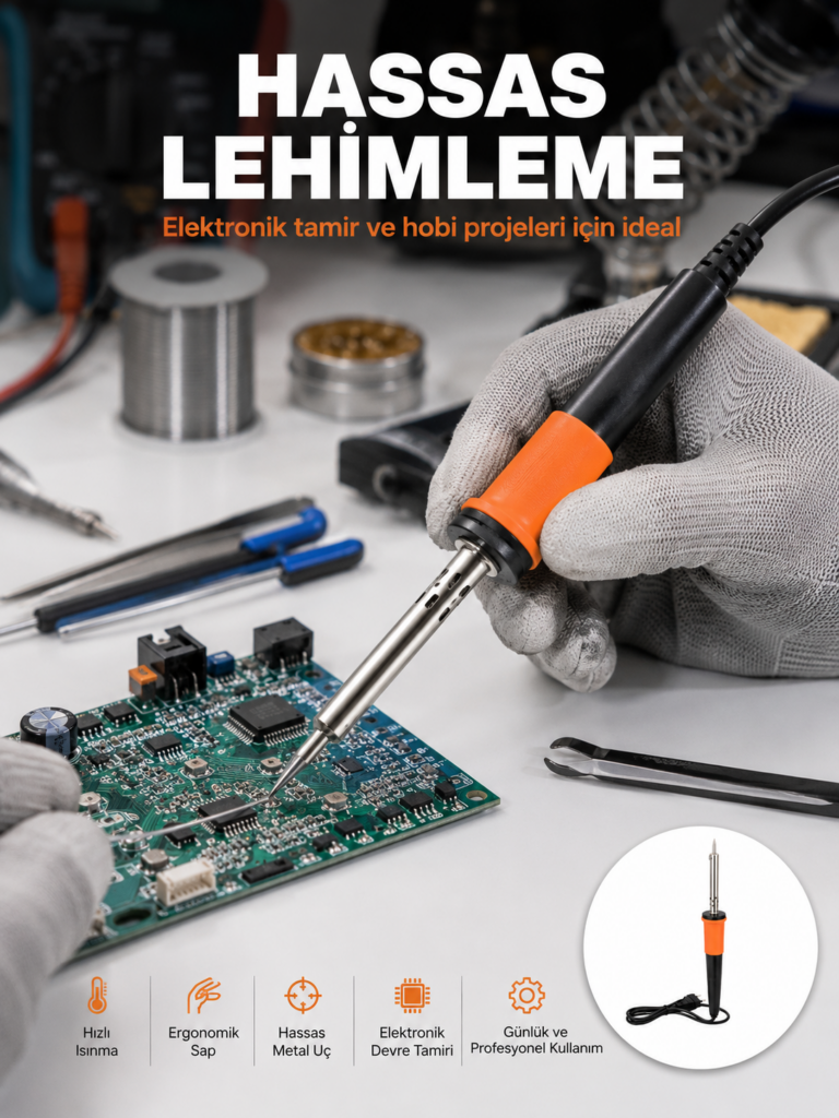 Güvenli Kullanım Sağlayan Isı Yalıtımlı Lehimleme Kalemi