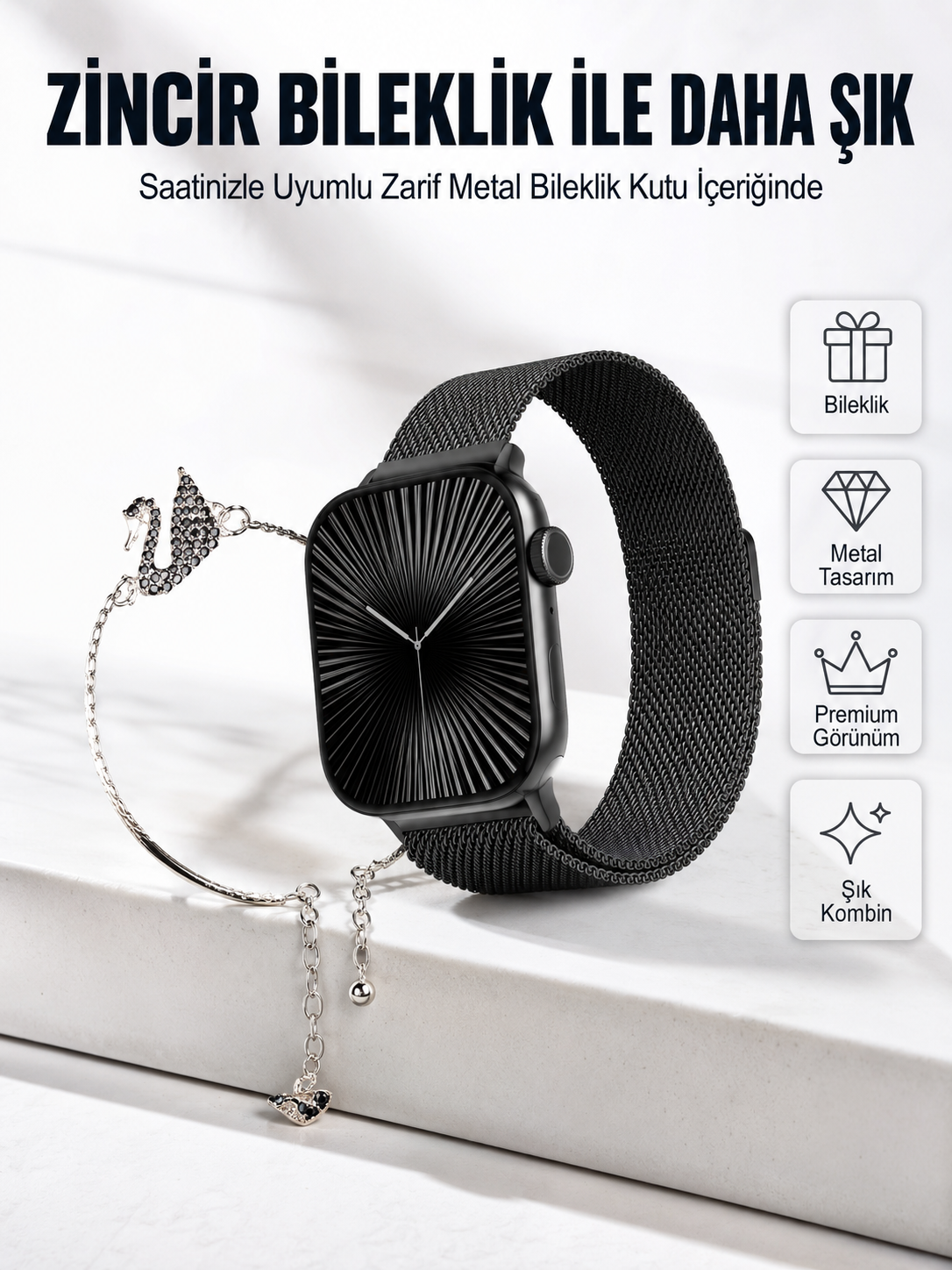 SQ-16 Mini Series 10 Akıllı Saat | Spor Modları, Bildirim ve Müzik Kontrolü